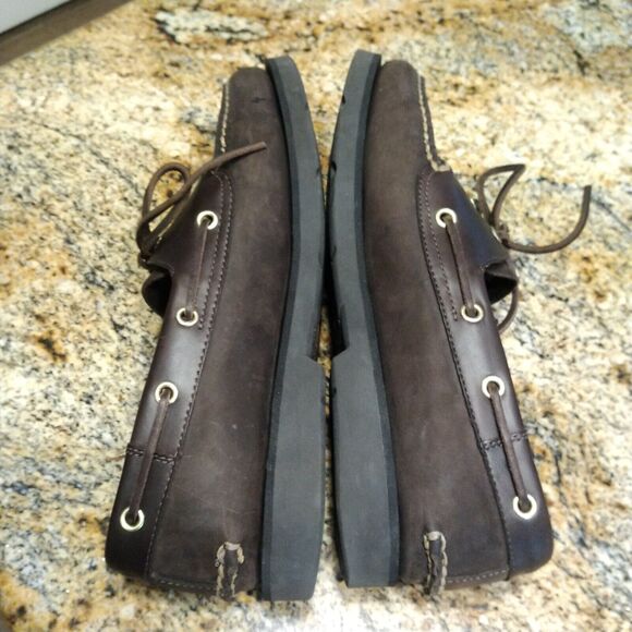 Timberland Sandusky Point Men’s Boat Shoes Leather Nubuck Size 10M Brown 72599 - Picture 6 of 13